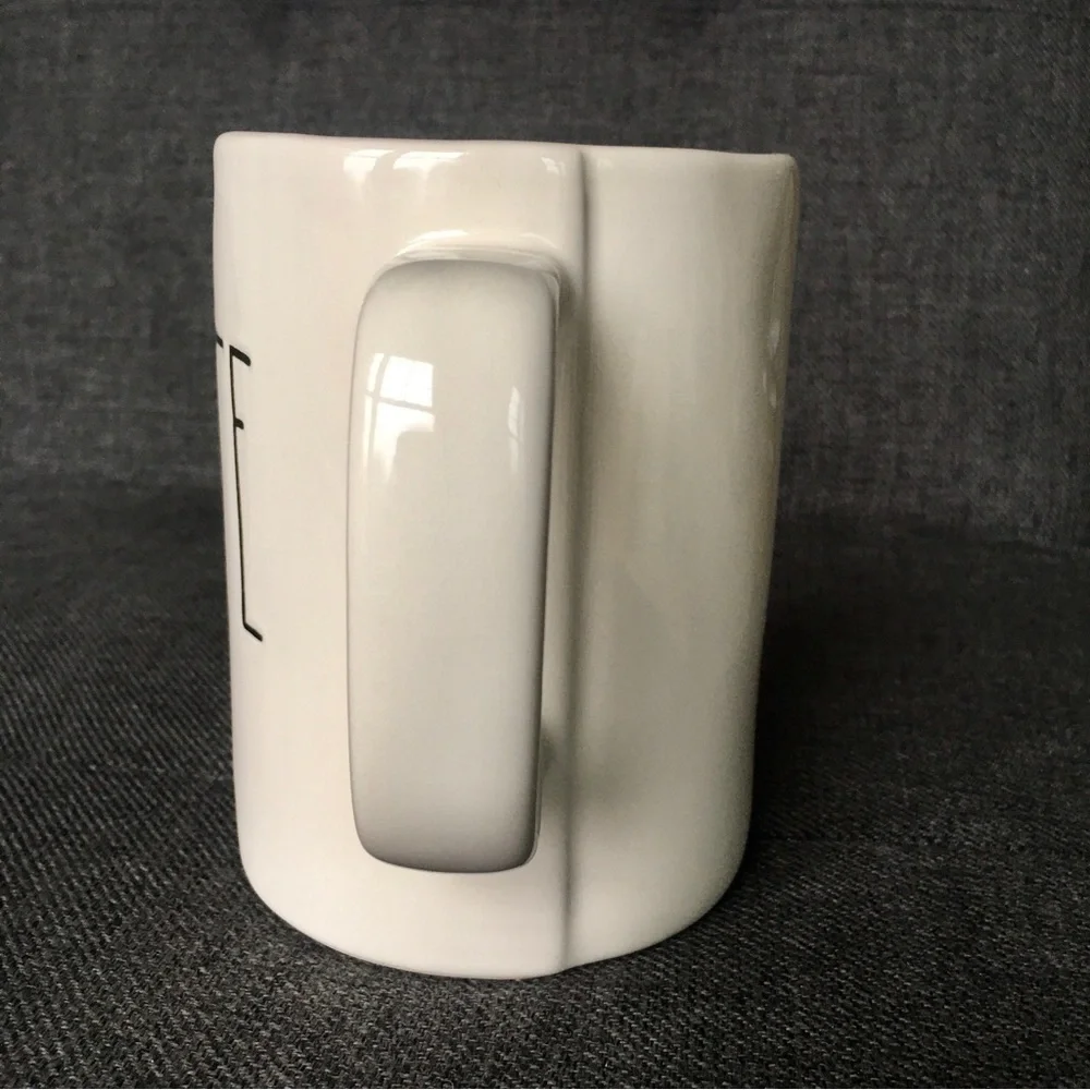 Rae Dunn “CREATE” Coffee Mug, Ivory, Black, 16 oz